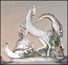 Horse's Group, Lladro Figurine  #1021 MAIN