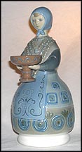 Girl With Traditional Dress & Bowl, Lladro Figurine  #1159 MAIN