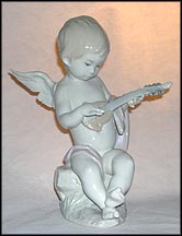 Angel with Lute, Lladro Figurine  #1231 MAIN