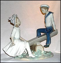 See-Saw, Lladro Figurine  #1255 MAIN