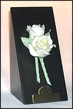 Two Yellow Roses On Base, Lladro Figurine  #15183 MAIN