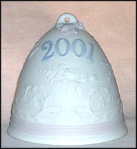 2001 Christmas Bell, Lladro Christmas Bell  #16718 MAIN