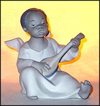Angel, Black, Lladro Figurine  #4537M MAIN