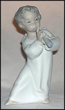 Angel with Horn - matte, Lladro Figurine  #4540M MAIN