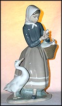Shepherdess With Ducks, Lladro Figurine  #4568 MAIN