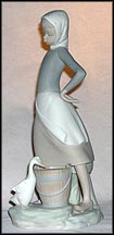 Girl With Milk Pail, Lladro Figurine  #4682M MAIN