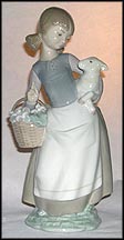 Girl With Sheep, Lladro Figurine  #4835 MAIN