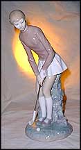 Golf Player - woman, Lladro Figurine  #4851 MAIN