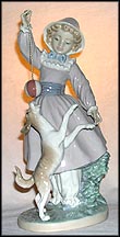 Teasing The Dog, Lladro Figurine  #5078 MAIN