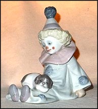 Peirrot with Puppy, Lladro Figurine  #5277 MAIN
