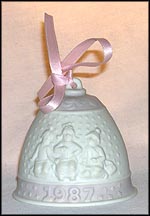 1987 Christmas Bell, Lladro Christmas Bell  #5458M MAIN