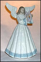 Heavenly Harpist, Lladro Tree Topper  #5830 MAIN