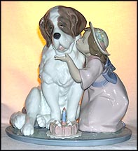 A Birthday Kiss, Lladro Figurine  #6632 MAIN
