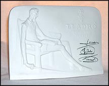 Lladro Society Plaque - black sig, Lladro Plaque  #7601 MAIN