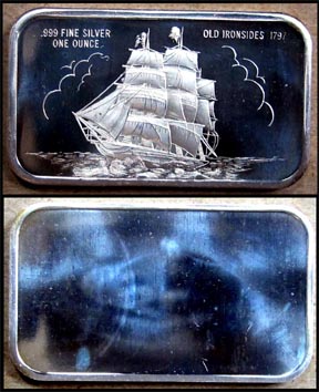 Old Ironsides 1797' Art Bar by Madison Mint. MAIN