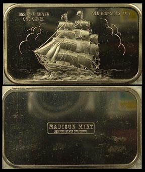 Old Ironsides 1797' Art Bar by Madison Mint. MAIN