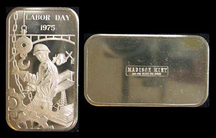 Labor Day 1975' Art Bar by Madison Mint. MAIN