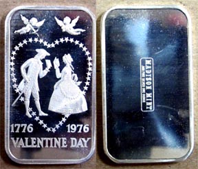 Valentine's Day 1976' Art Bar by Madison Mint. MAIN