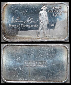 Ethan Allen, Hero Of Ticonderoga' Art Bar by Madison Mint. MAIN