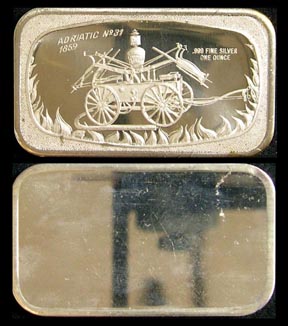 Adriatic #31 1859' Art Bar by Madison Mint. MAIN