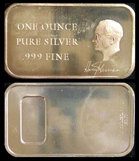 Harry Truman' Art Bar by Madison Mint. MAIN