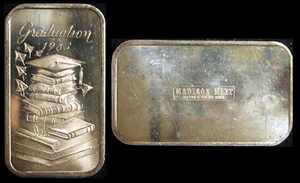 Graduation 1983' Art Bar by Madison Mint. MAIN
