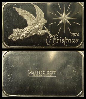 Christmas 1974' Art Bar by Madison Mint. MAIN