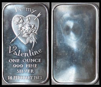Valentine's Day 1973' Art Bar by Madison Mint. MAIN