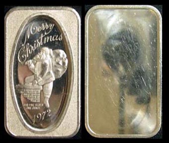 Christmas 1972' Art Bar by Madison Mint. MAIN