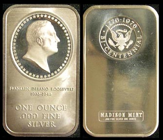 Franklin D. Roosevelt' Art Bar by Madison Mint. MAIN