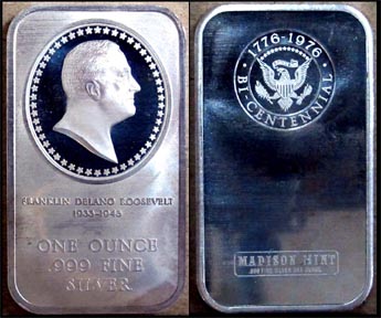 Franklin D. Roosevelt' Art Bar by Madison Mint. MAIN