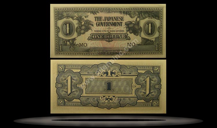 Japanese Occupation of Malaya Banknote, 1 Dollar, ND (1942), P#5c MAIN