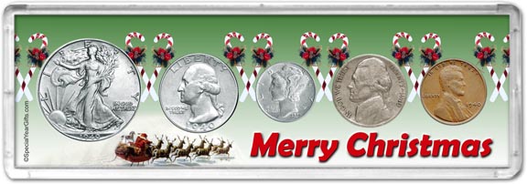 1940 Merry Christmas Coin Gift Set LARGE