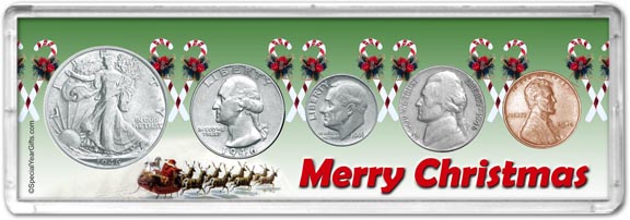 1946 Merry Christmas Coin Gift Set LARGE
