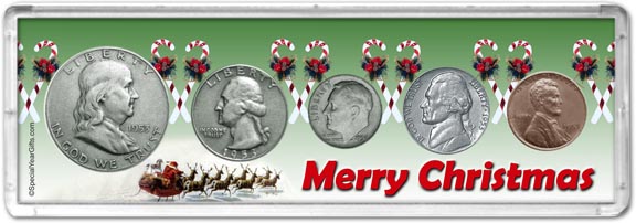 1953 Merry Christmas Coin Gift Set LARGE