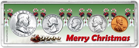 1962 Merry Christmas Coin Gift Set LARGE