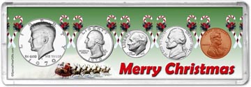 1970 Merry Christmas Coin Gift Set THUMBNAIL