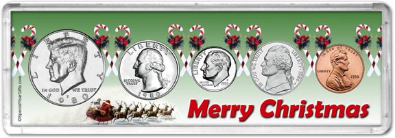 1980 Merry Christmas Coin Gift Set LARGE