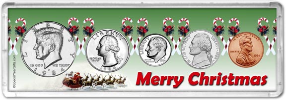 1984 Merry Christmas Coin Gift Set LARGE