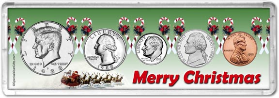 1988 Merry Christmas Coin Gift Set LARGE