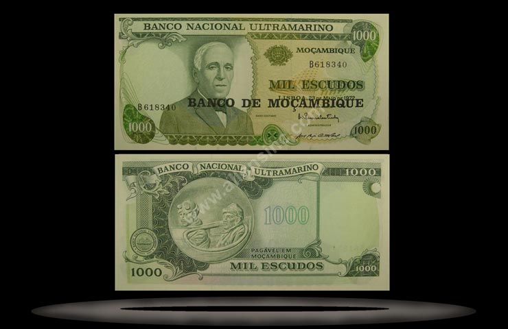 Mozambique Banknote, 1000 Escudos, ND (1976), P#119 MAIN