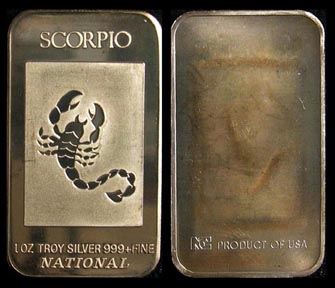 Scorpio' Art Bar by National Mint. MAIN