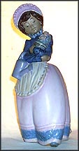 Woman With Flowers And Watering Can (Matte)  #06610 MAIN