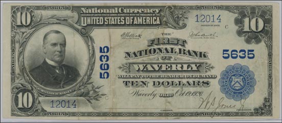 First National Bank of Waverly, Ohio, Charter 5635 LARGE