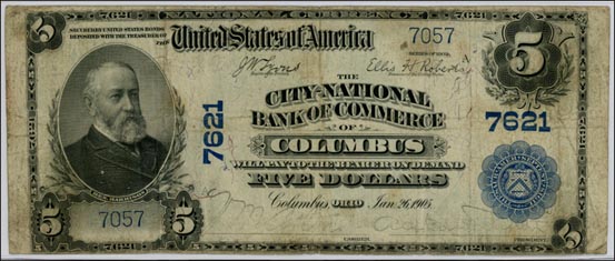 City-National Bank of Commerce of Columbus, Ohio, Charter 7621 MAIN