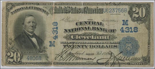 Central National Bank of Cleveland, Ohio, Charter M4318 MAIN