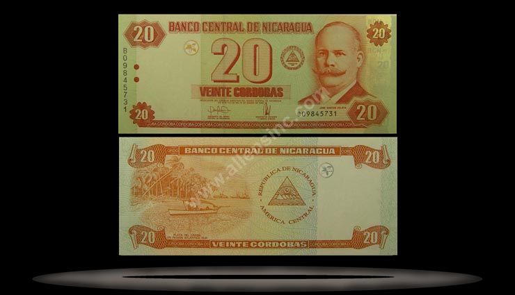Nicaragua Banknote, 20 Cordobas, 10.3.2006, P#196 MAIN