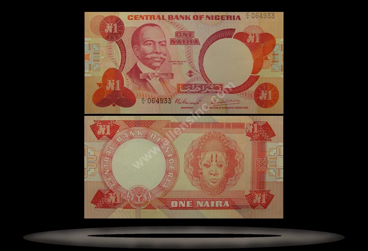 Nigeria Banknote, 1 Naira, ND (1979-84), P#19a MAIN