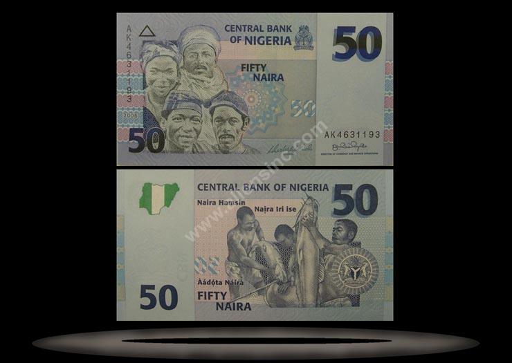 Nigeria Banknote, 50 Naira, 2006, P#35 MAIN