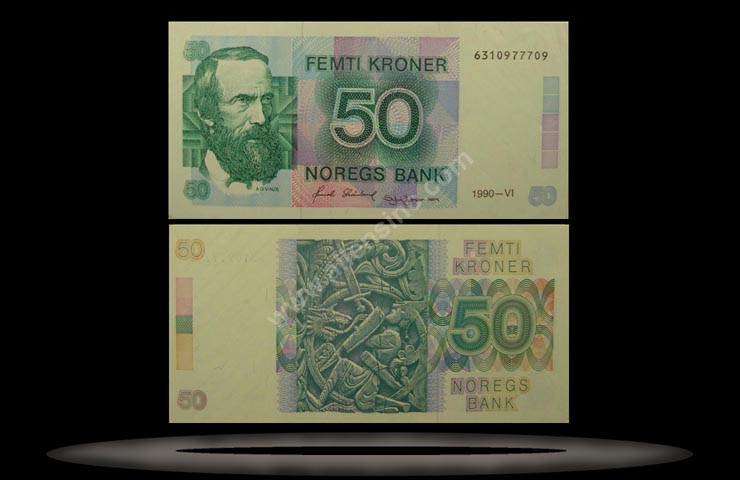Norway Banknote, 50 Kroner, 1990, P#42e MAIN